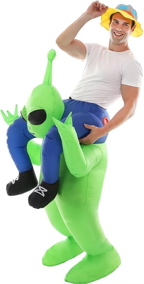 Double Couple Halloween Alien Costume Halloween Blow up Costumes (Adults Size)