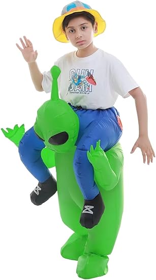 Double Couple Halloween Alien Costume Halloween Blow up Costumes (Kids Size)