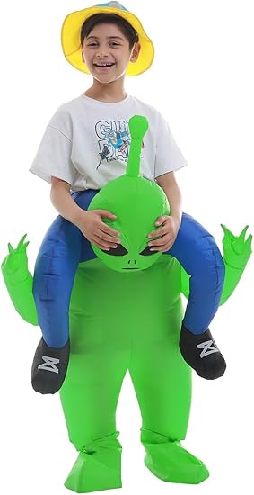 Double Couple Halloween Alien Costume Halloween Blow up Costumes (Kids Size)