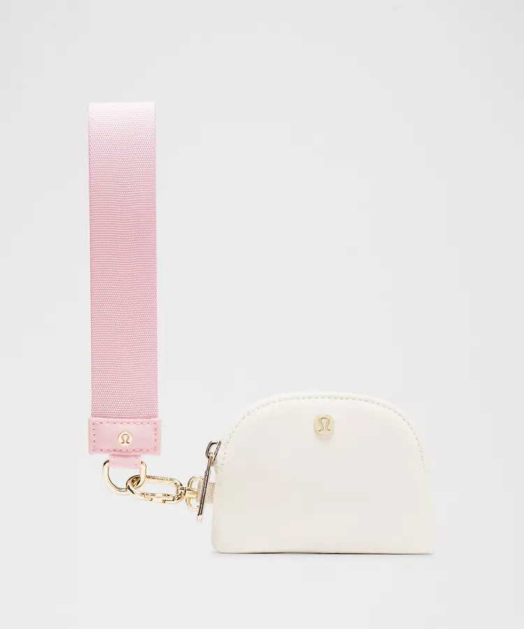 LuluLemon Dual Pouch Wristlet-Colour Blissful Pink/Light Ivory