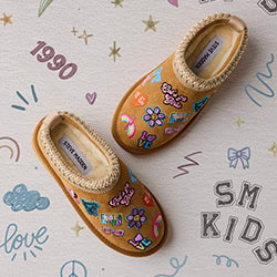 Steve Madden Kids' Jordye Faux Fur Clog Slipper - 3M (size: 35 European)