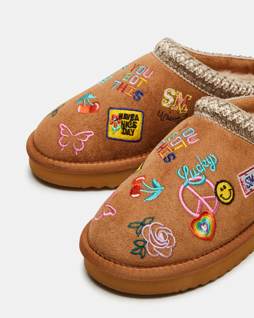 Steve Madden Kids' Jordye Faux Fur Clog Slipper - 2M (size: 33 European)