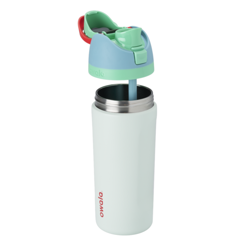 Kid's Owala 16 OZ FreeSip Stainless Steel Water Bottle-Rain Forest