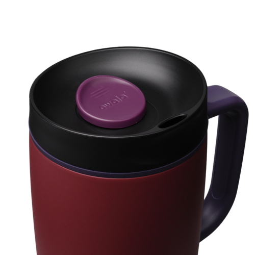 Owala SmoothSip Slider with Handle 12 OZ- Burgundy Bay