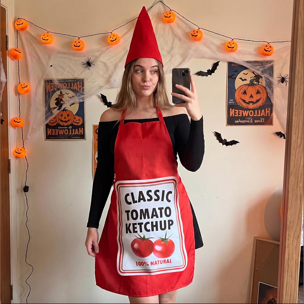 2 Set Ketchup and Mustard Costume Apron