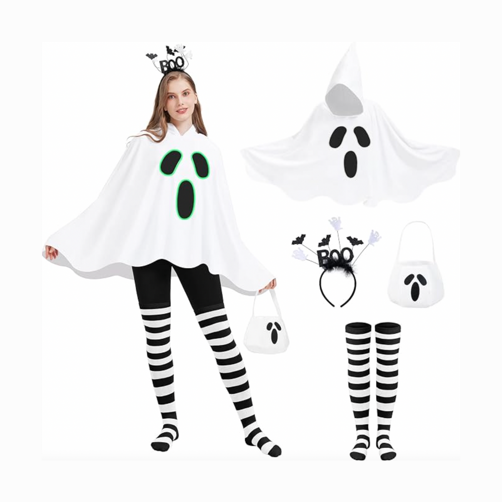 4 Pcs Women Ghost Costume