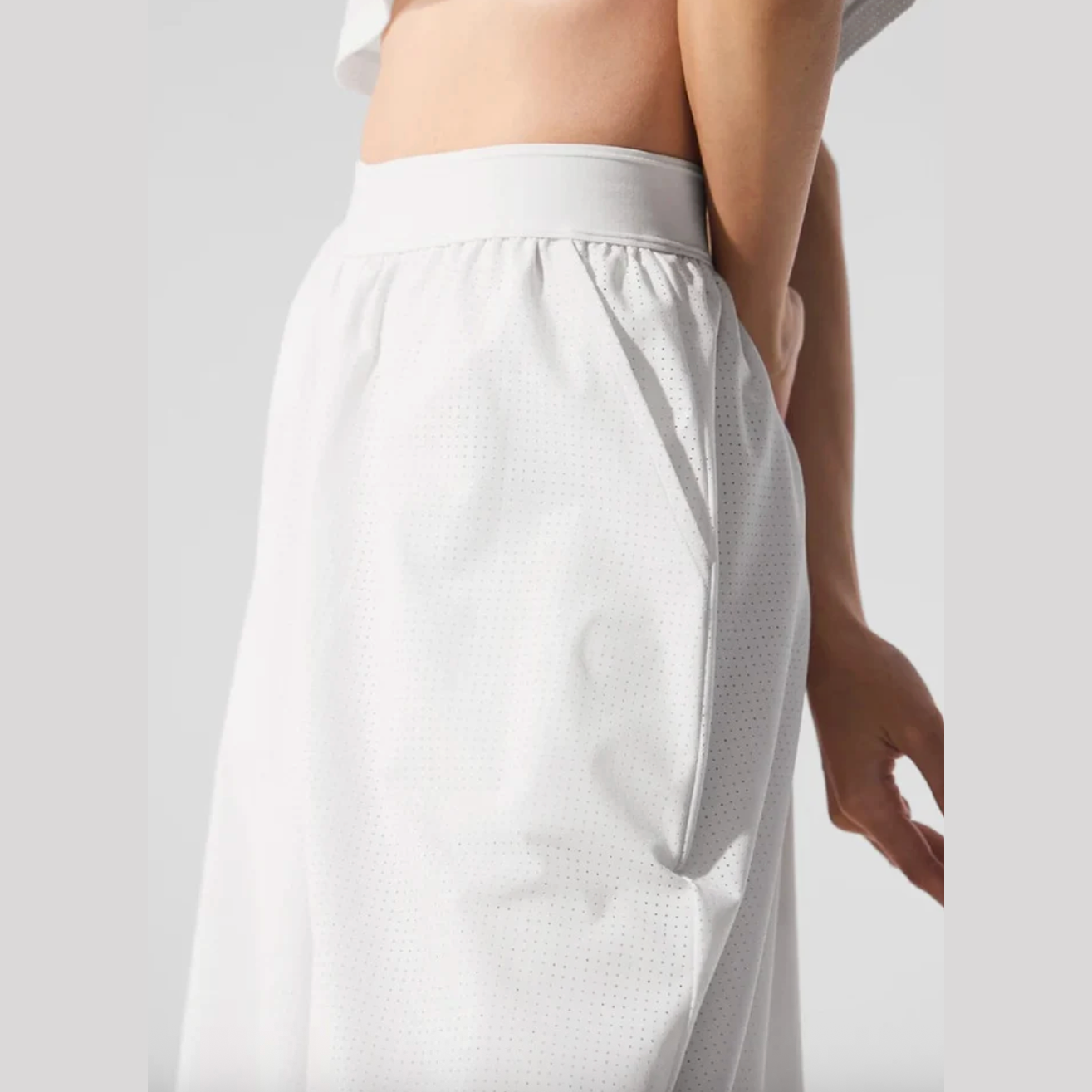 ALO Mesh Mirage Trouser - White 
