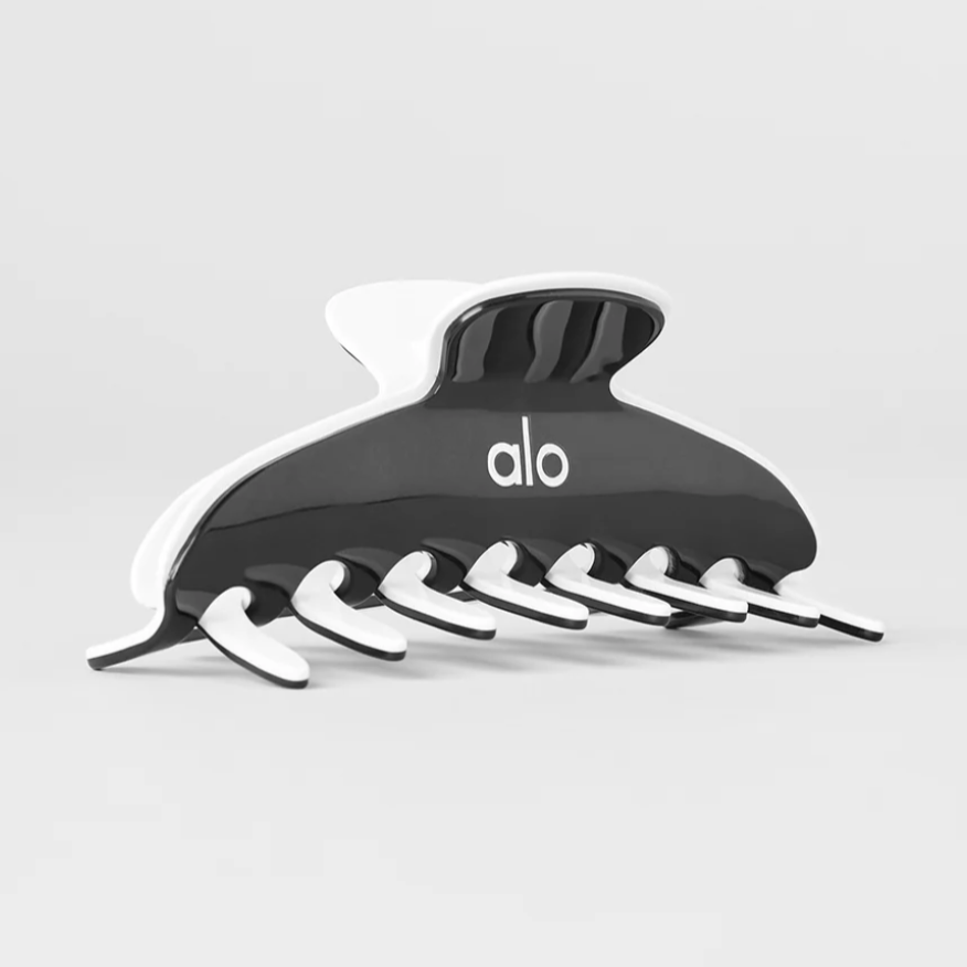 ALO Outline Claw Clip - Black/White 