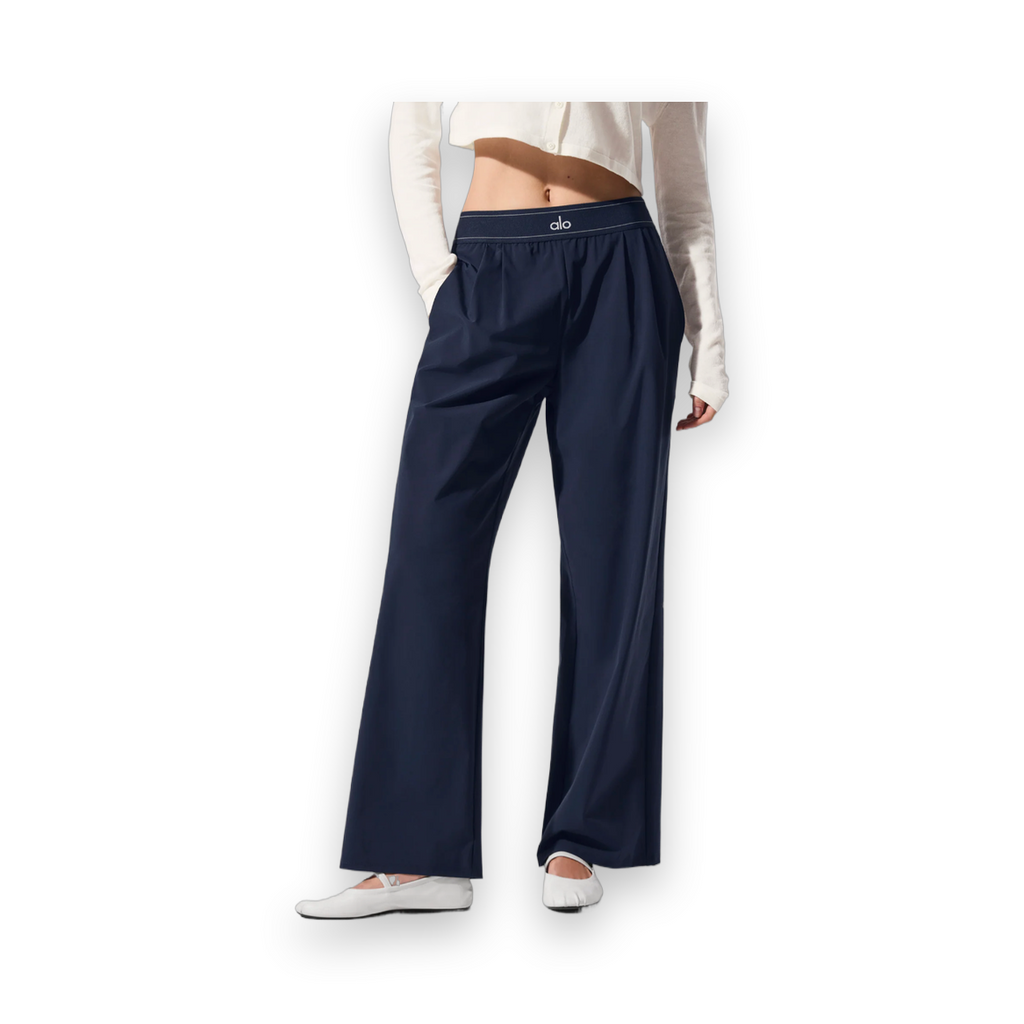 ALO Suit Up Trouser Regular - Navy 