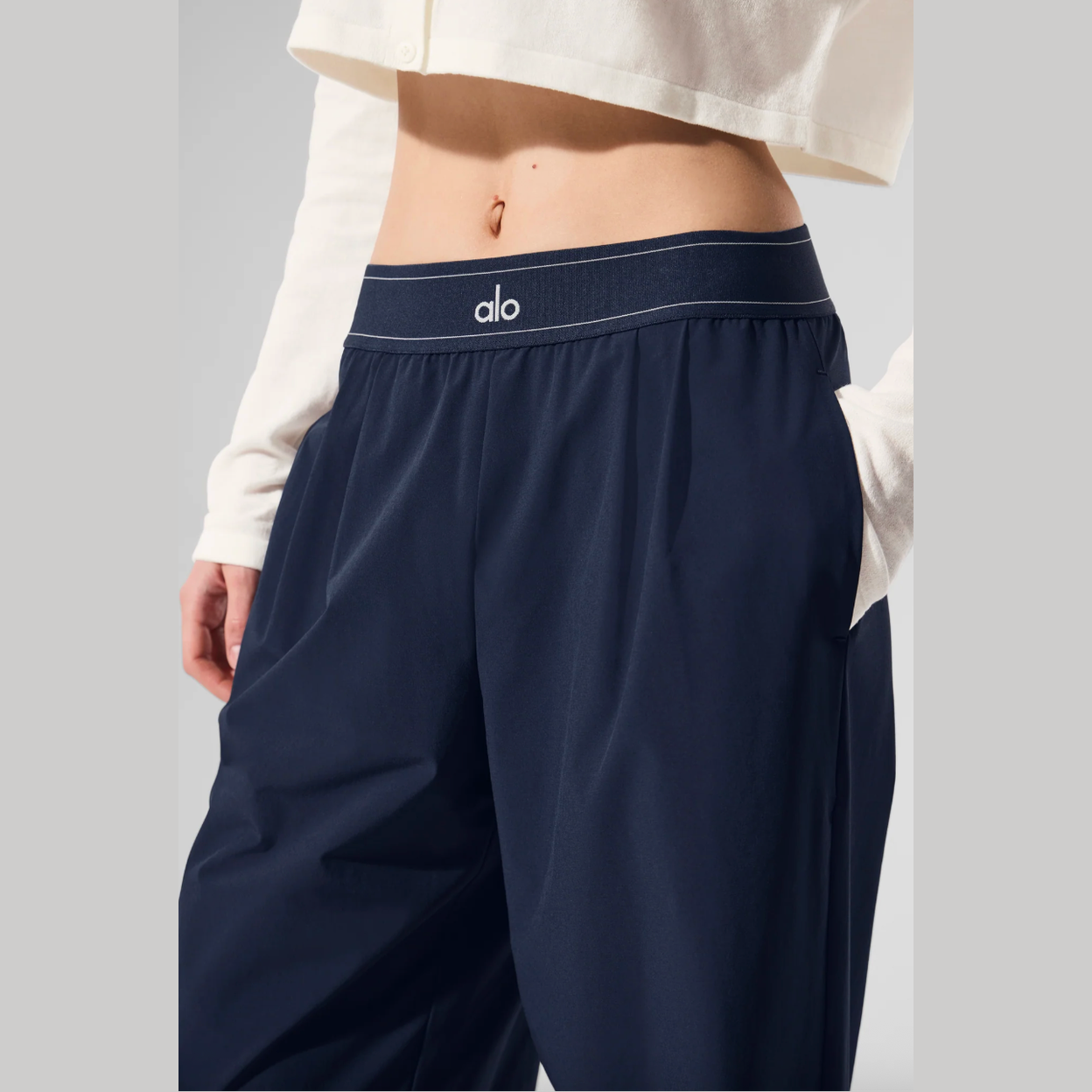 ALO Suit Up Trouser Regular - Navy 