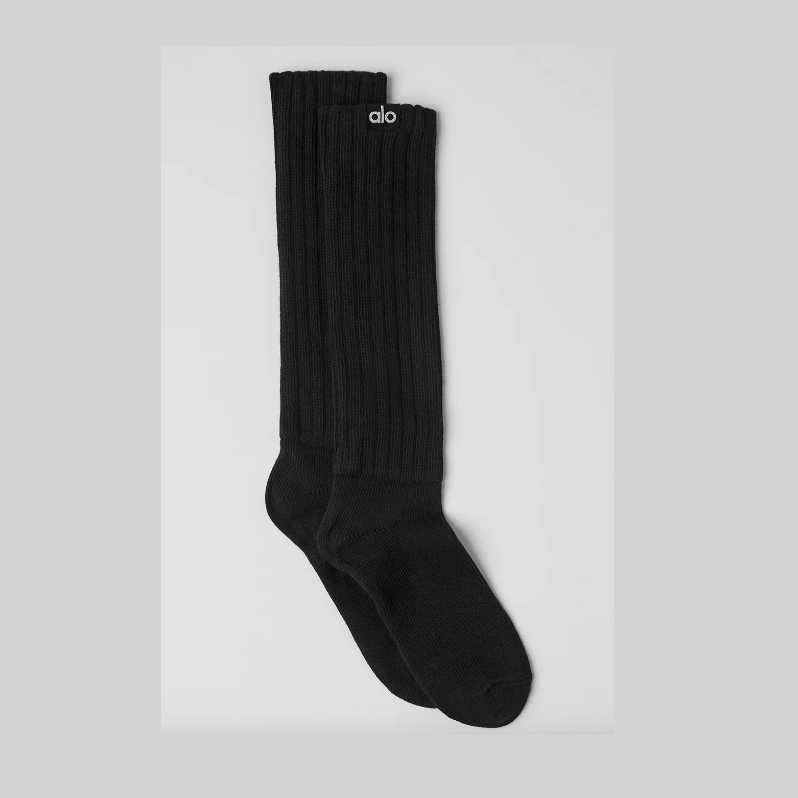 ALO Unisex Scrunch Sock - Black 