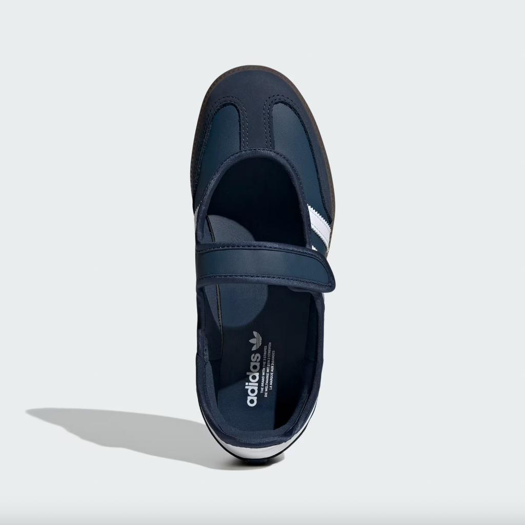 Adidas Samba Jane Shoes - Crew Navy / Cloud White / Gold Metallic