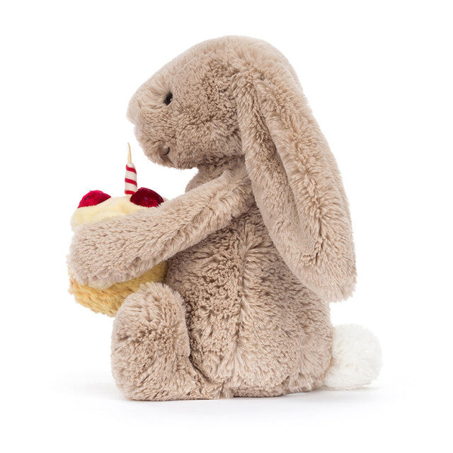 *Limited Quantity * Jelly Cats - Bashful Beige Bunny 'Birthday'