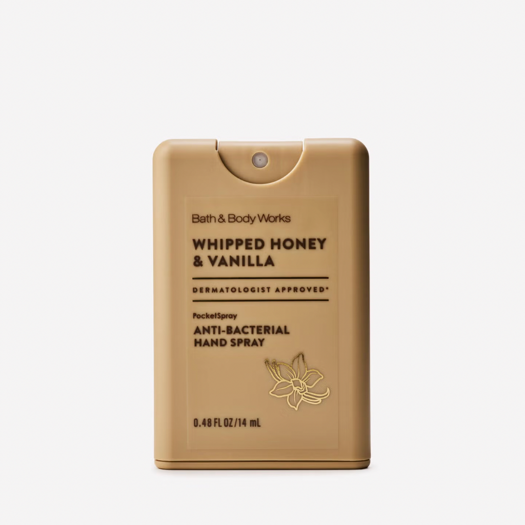 Bath & Body Works Whipped Honey & Vanilla Pocket Spray Hand Sanitizer 14 ml