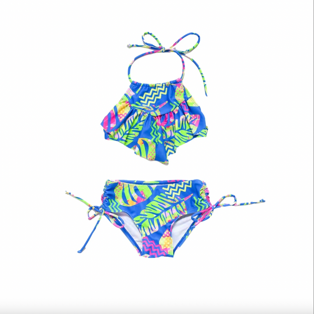 Blueberry Bay Swimwear Palmera Edge Two Piece Swimsuit