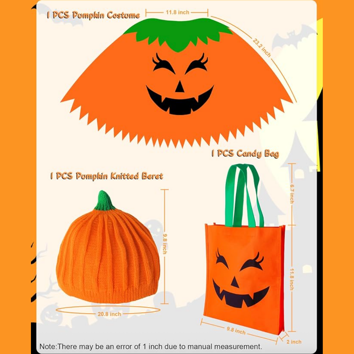 CONGRU Pumpkin Costume for Women Adult