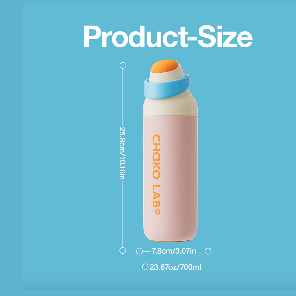 Chako Lab Kada Bottle 700 ml - Pink Guava