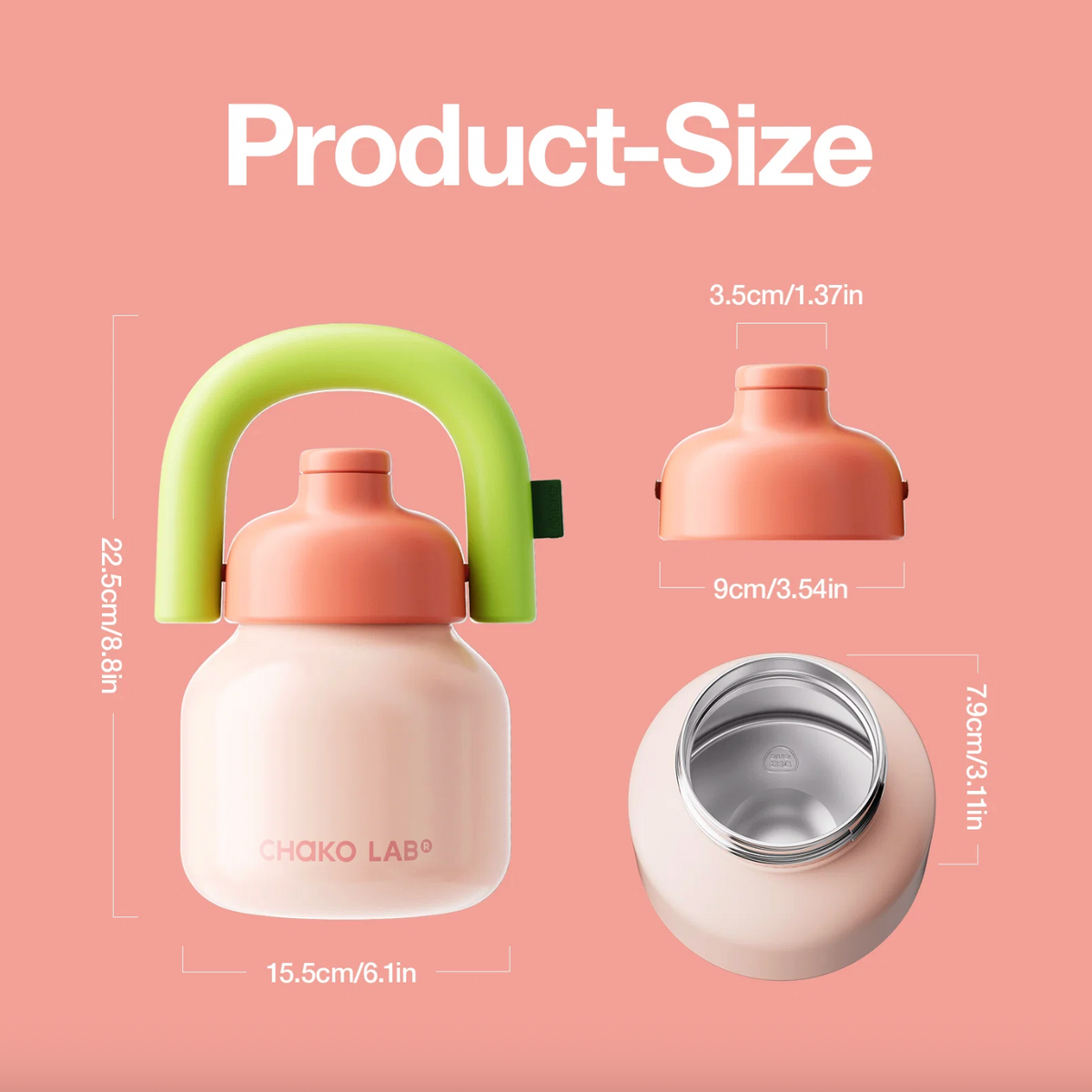 Chako Lab LinLin Kettle 34 OZ. - Pink 