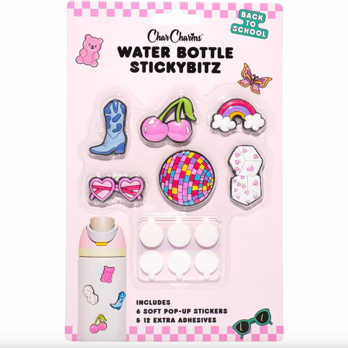 CharCharms Sticky Bitz Western Boot Bottle Accessory