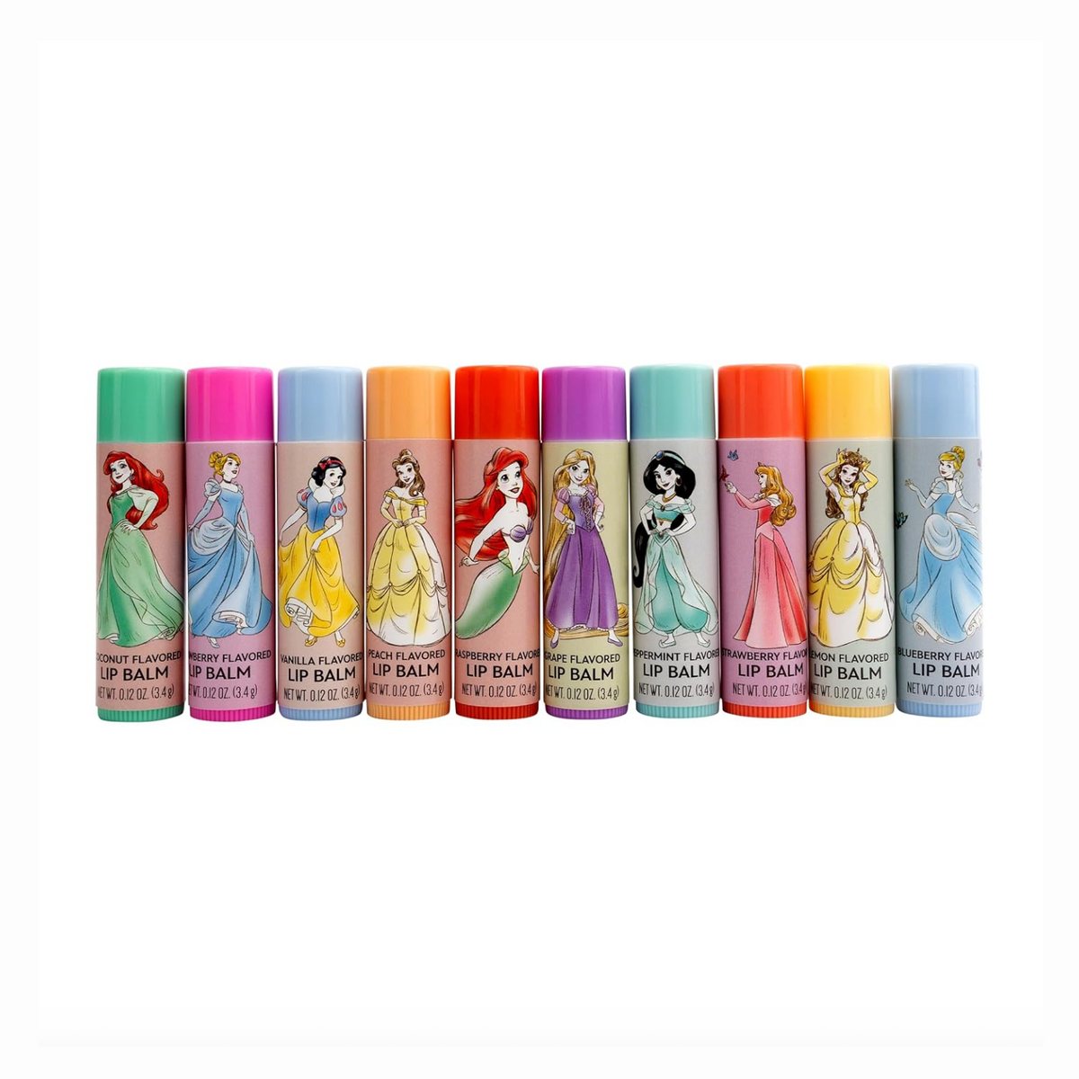 Disney Princess 10 Flavored Lip Balms