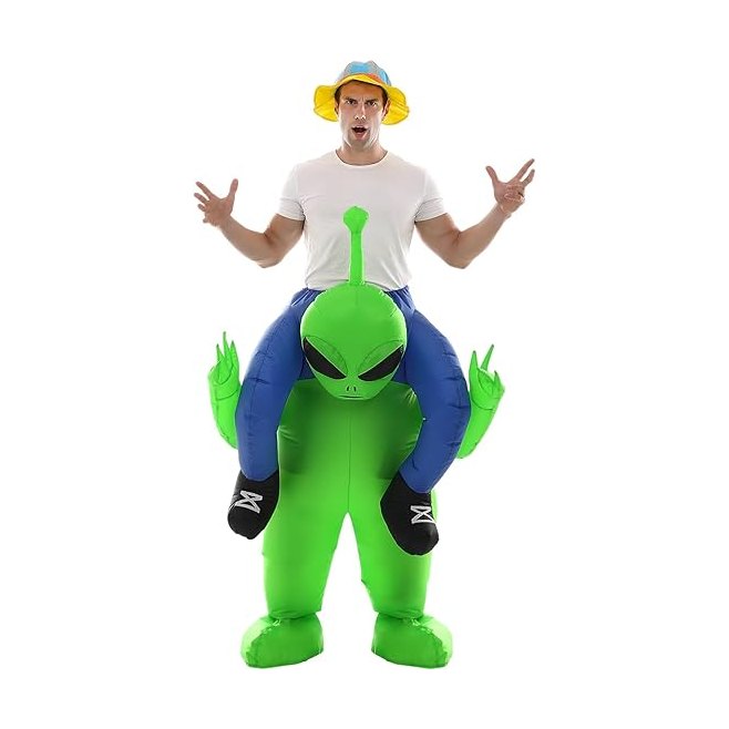Double Couple Halloween Alien Costume Halloween Blow up Costumes Adults Size 