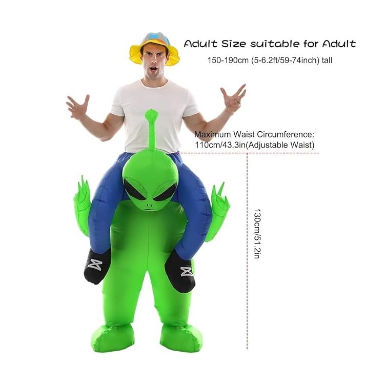 Double Couple Halloween Alien Costume Halloween Blow up Costumes Adults Size 