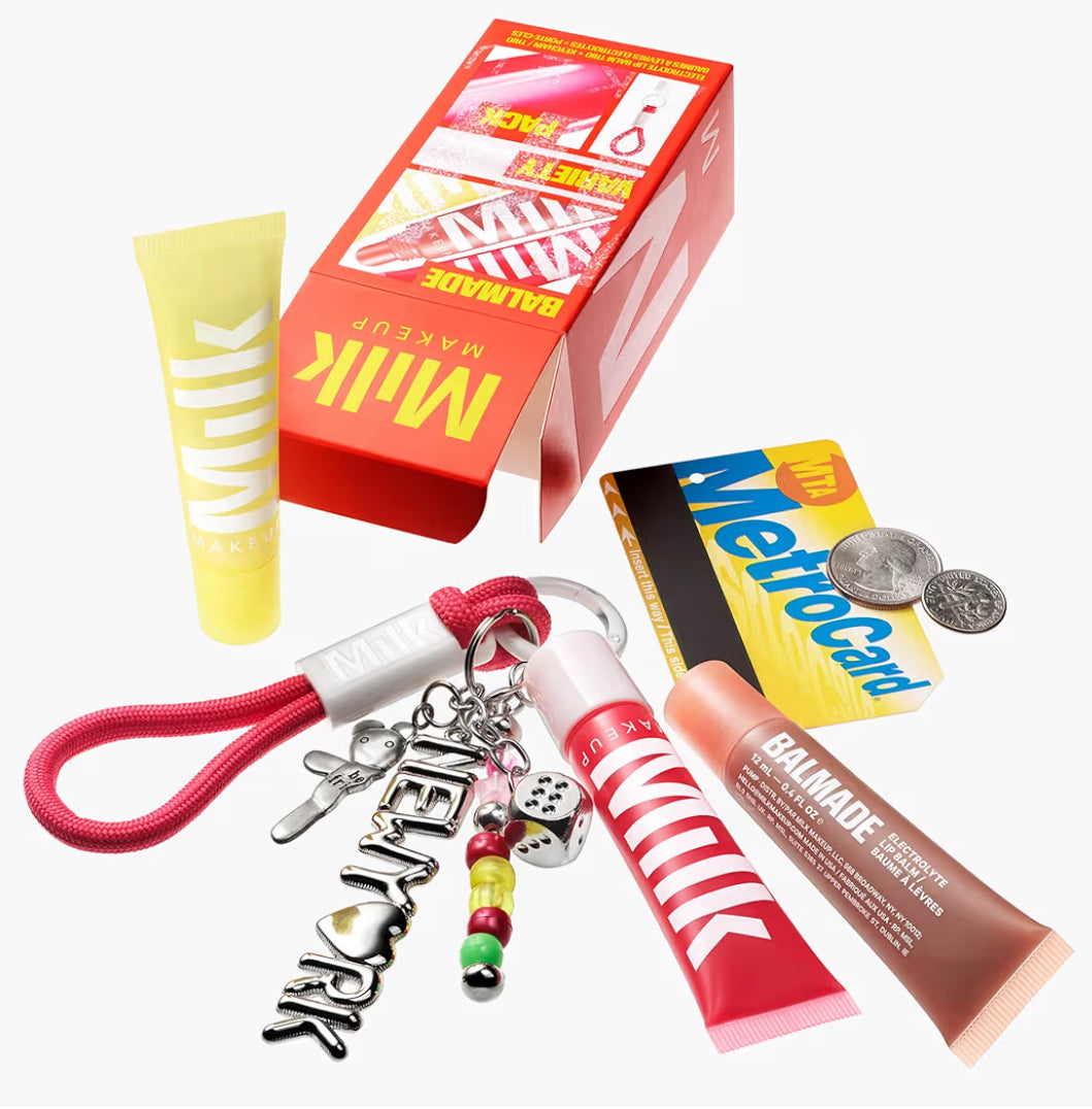 Milk Makeup Balmade Electrolyte Lip Balm Trio + Keychain