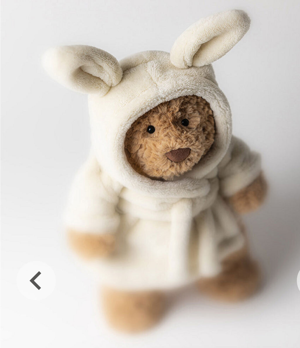 Jelly Cat - Bartholomew Bear Bathrobe Outfit