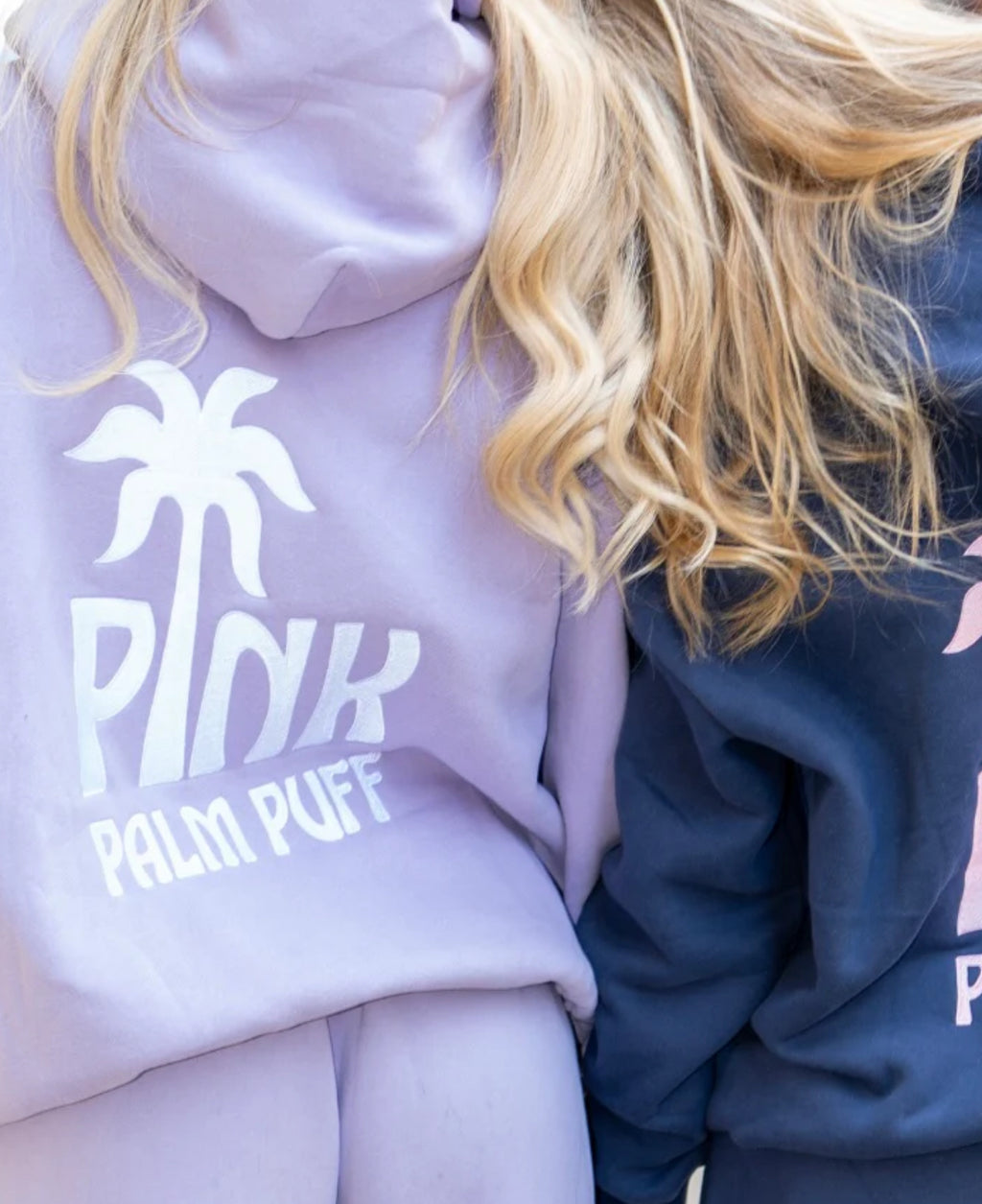 PINK PALM PUFF-Classic Puff Hoodie in Orchid