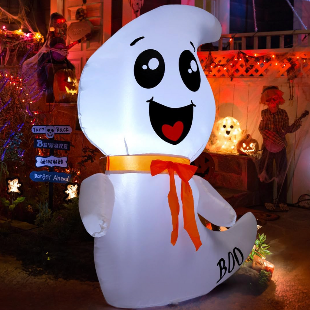 GOOSH 4 FT Halloween Inflatable Ghost Outdoor Decoration