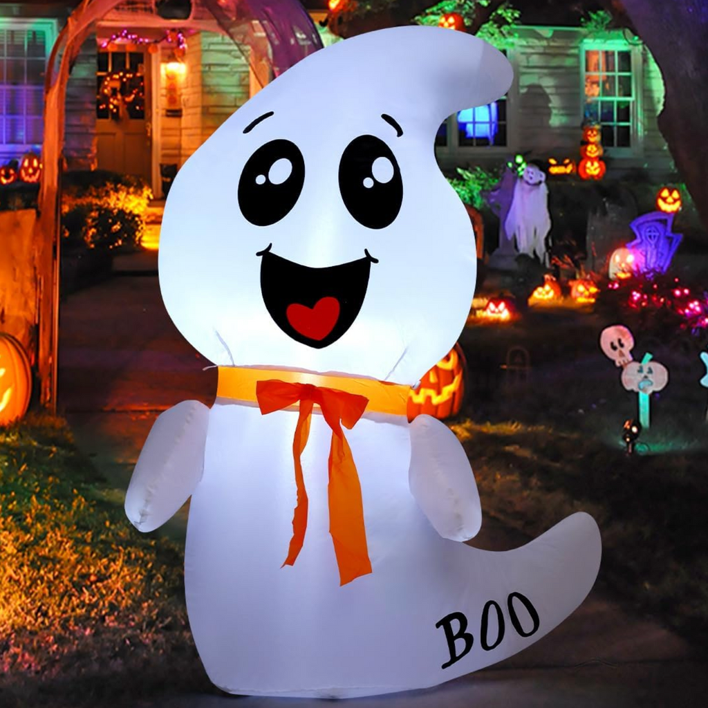 GOOSH 4 FT Halloween Inflatable Ghost Outdoor Decoration
