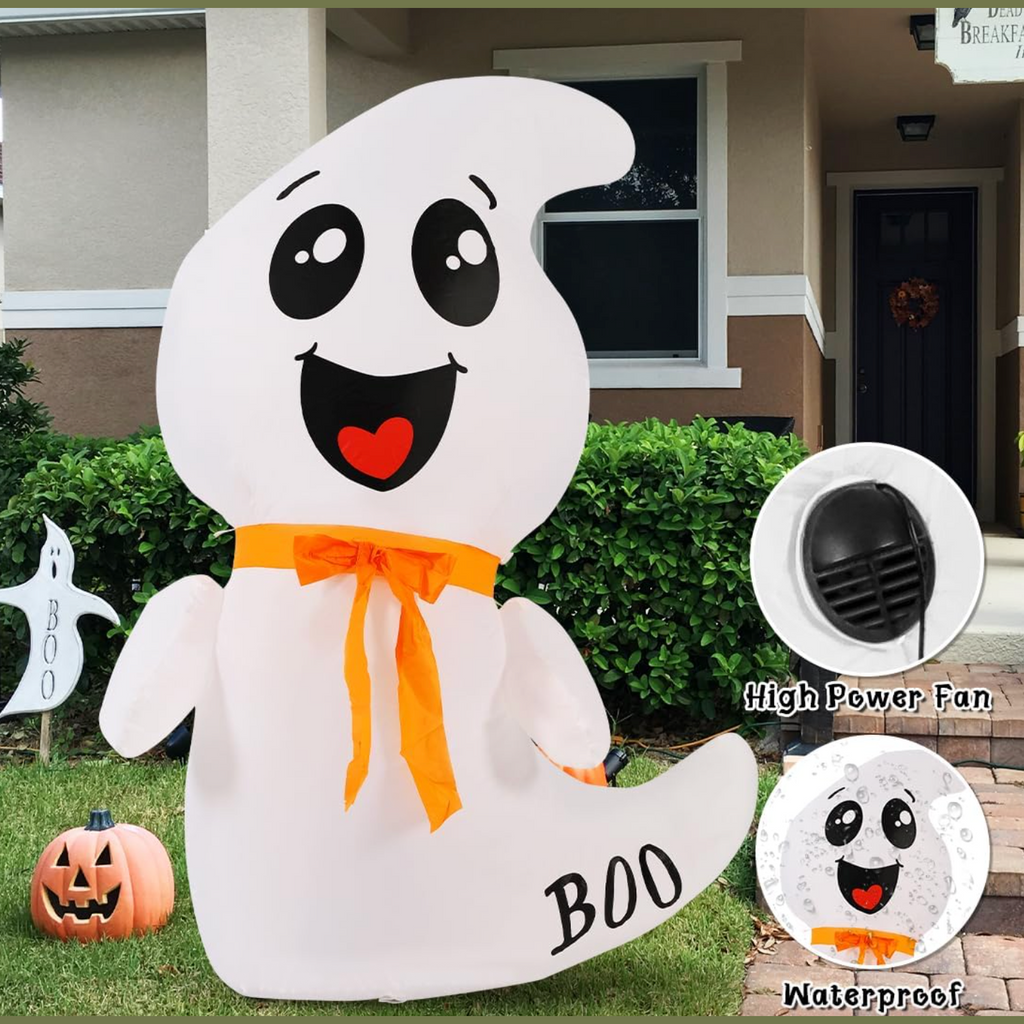 GOOSH 4 FT Halloween Inflatable Ghost Outdoor Decoration