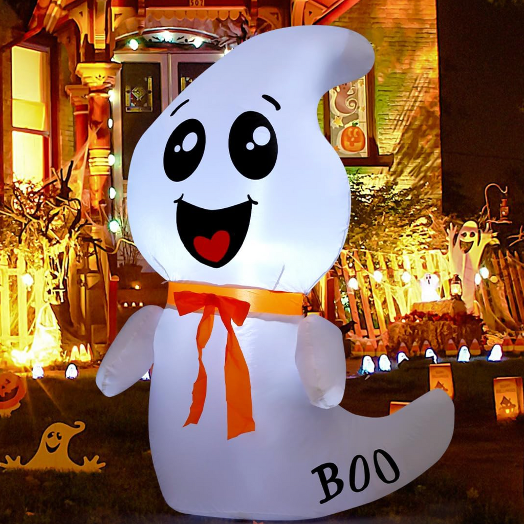 GOOSH 4 FT Halloween Inflatable Ghost Outdoor Decoration