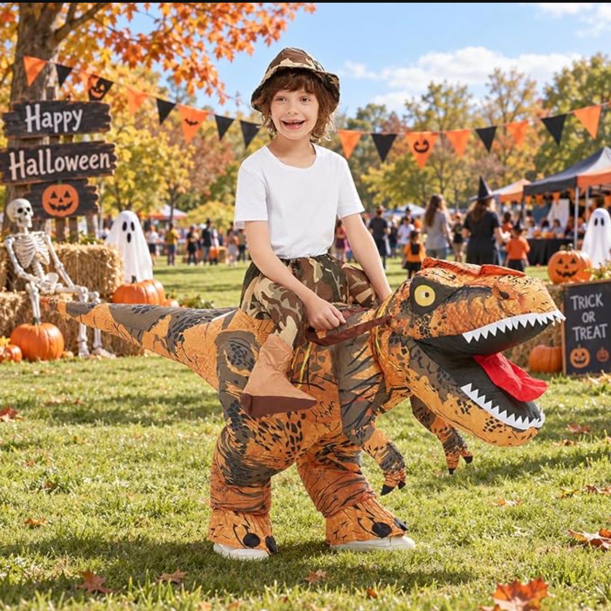 GOOSH Inflatable Dinosaur Costume Kids