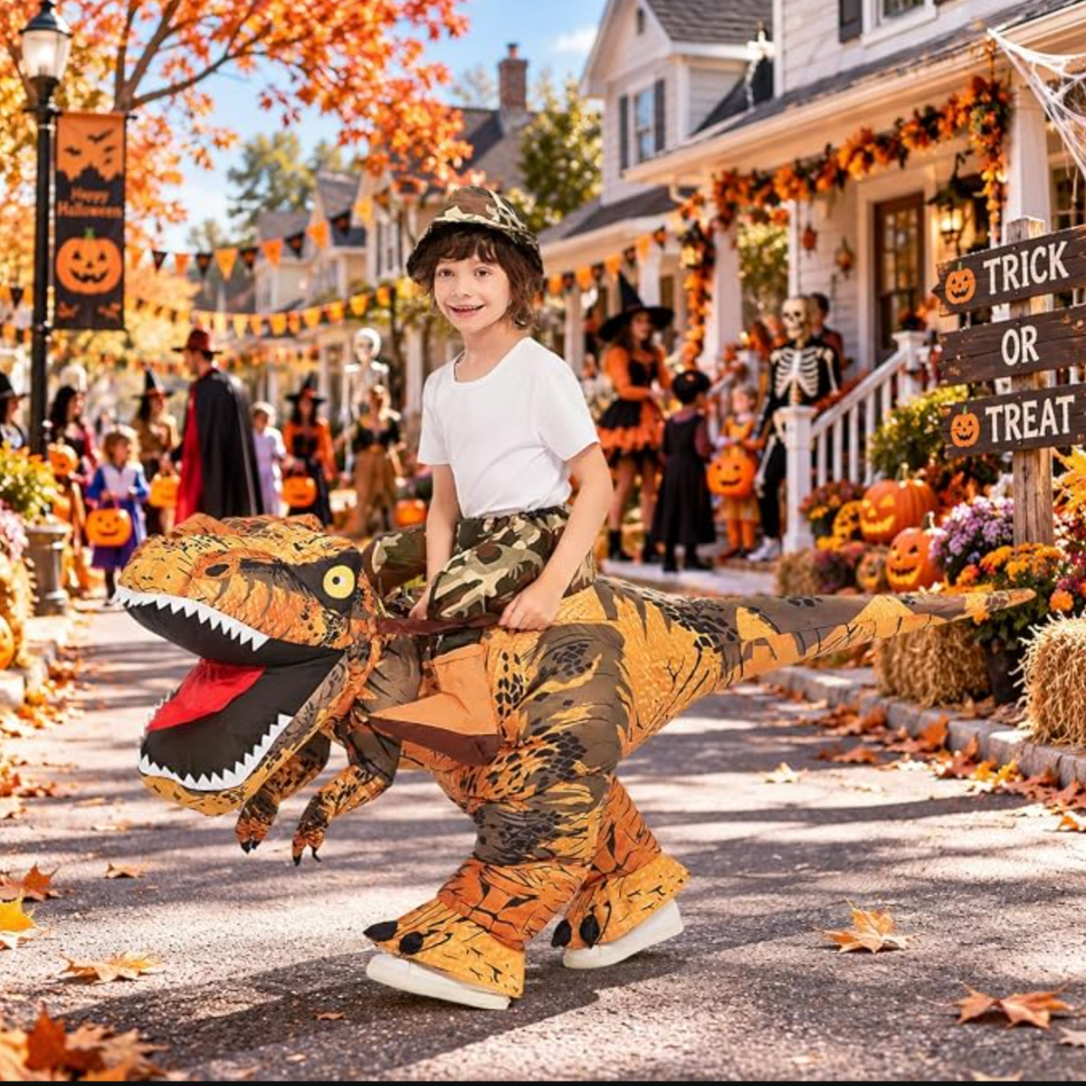 GOOSH Inflatable Dinosaur Costume Kids