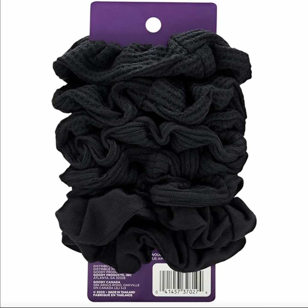 Goody Ouchless Jersey Scrunchies - Black