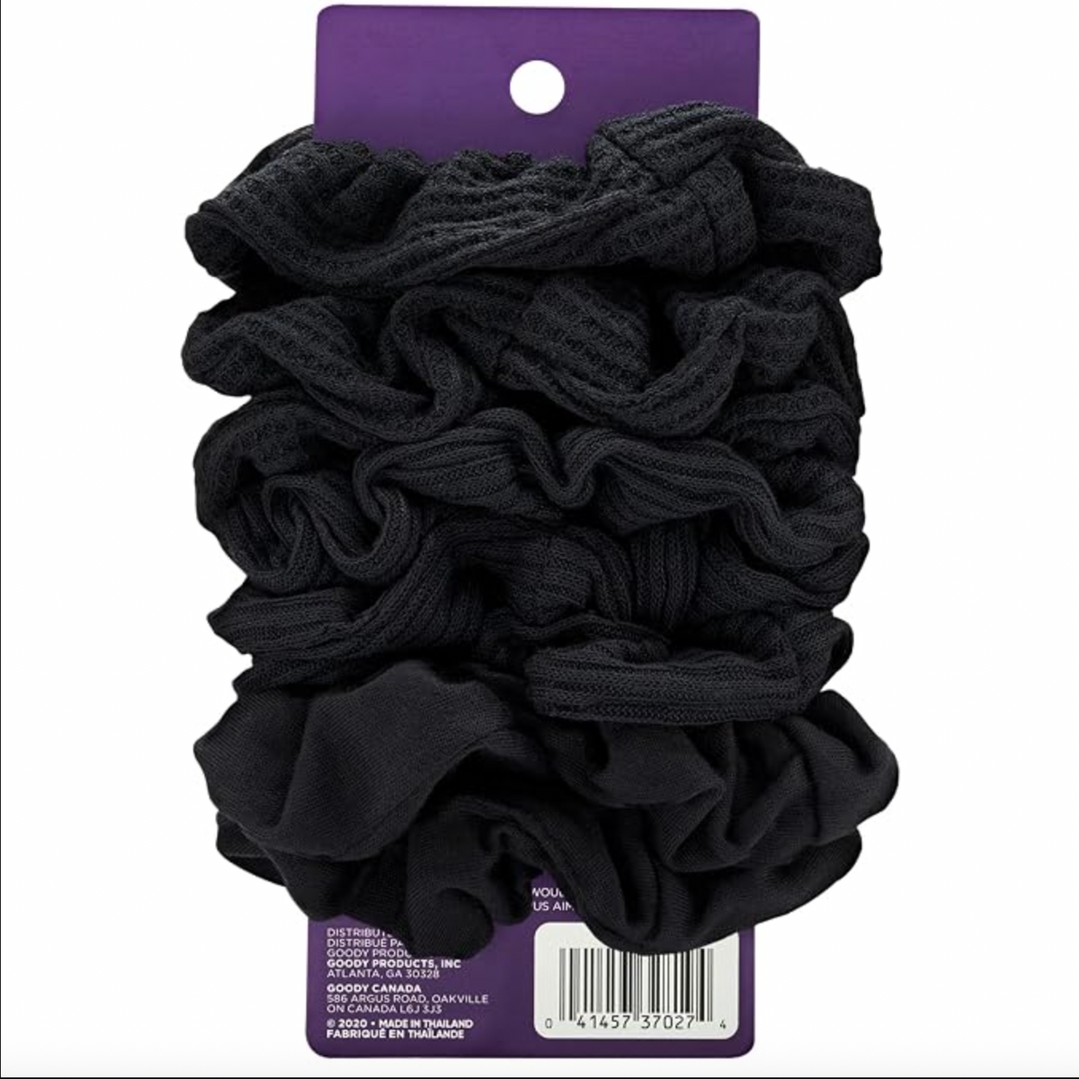 Goody Ouchless Jersey Scrunchies - Black