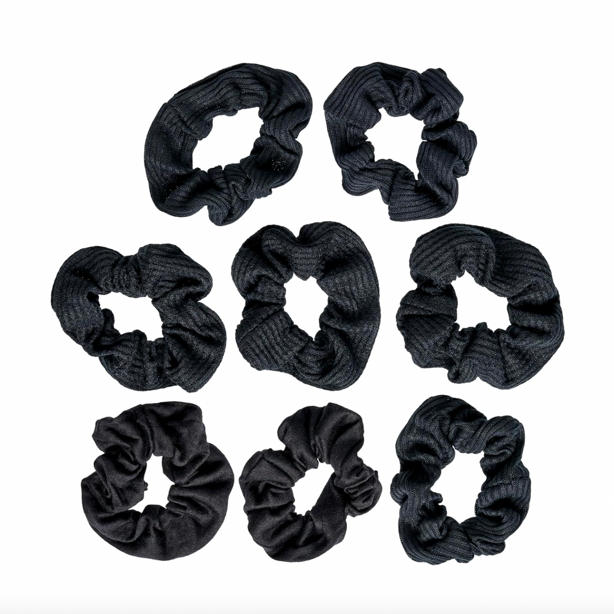 Goody Ouchless Jersey Scrunchies - Black