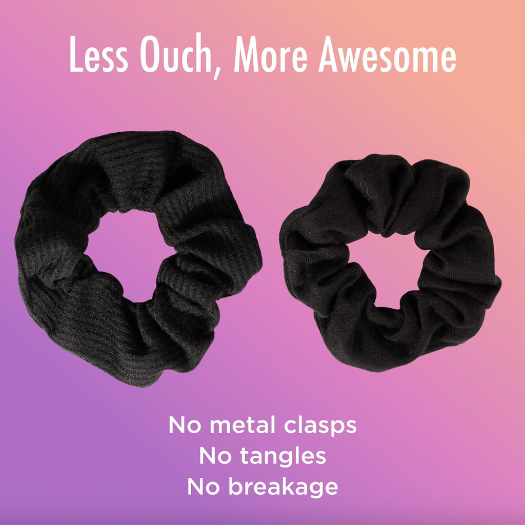 Goody Ouchless Jersey Scrunchies - Black