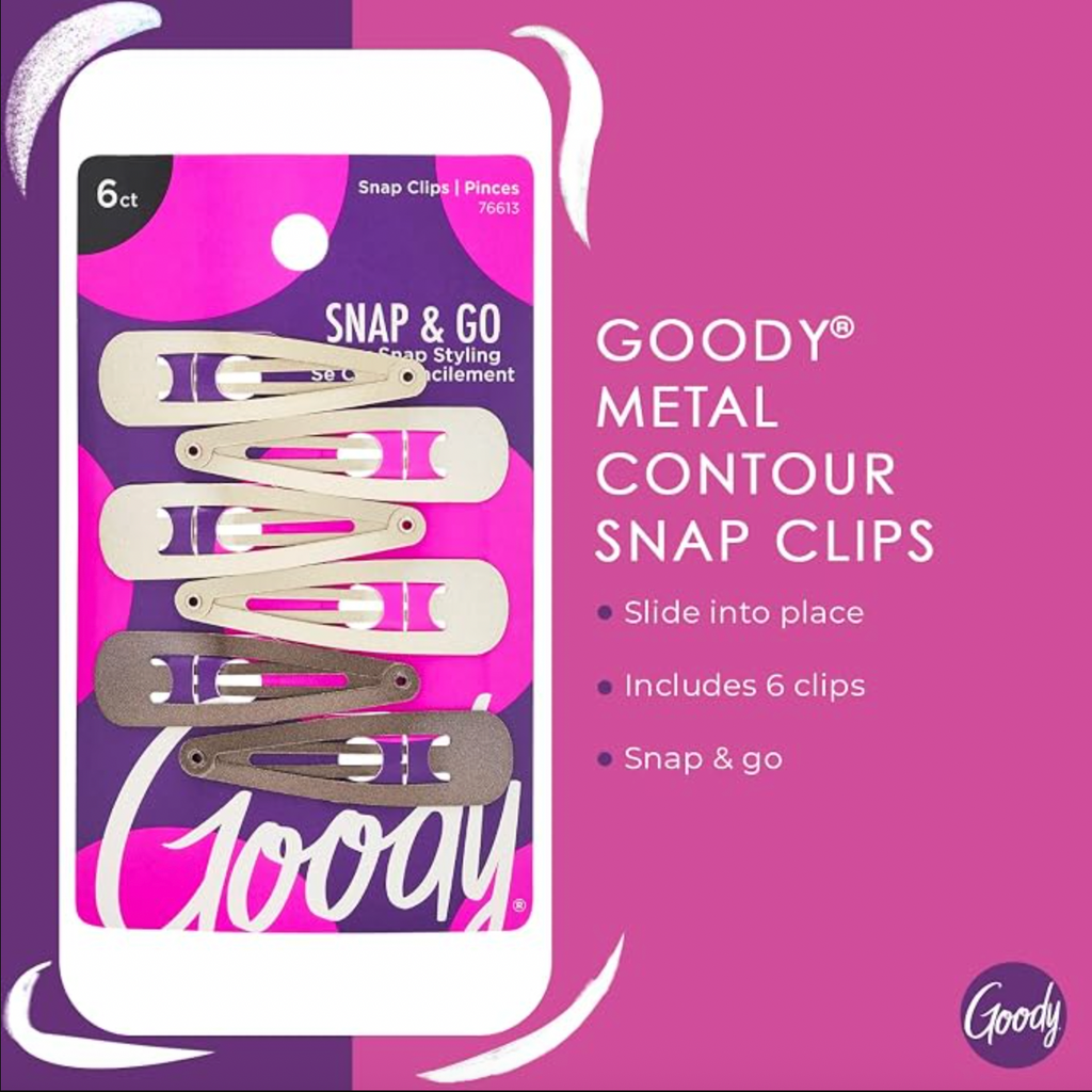 Goody Snap & Go Metal Contour Clips - Blonde