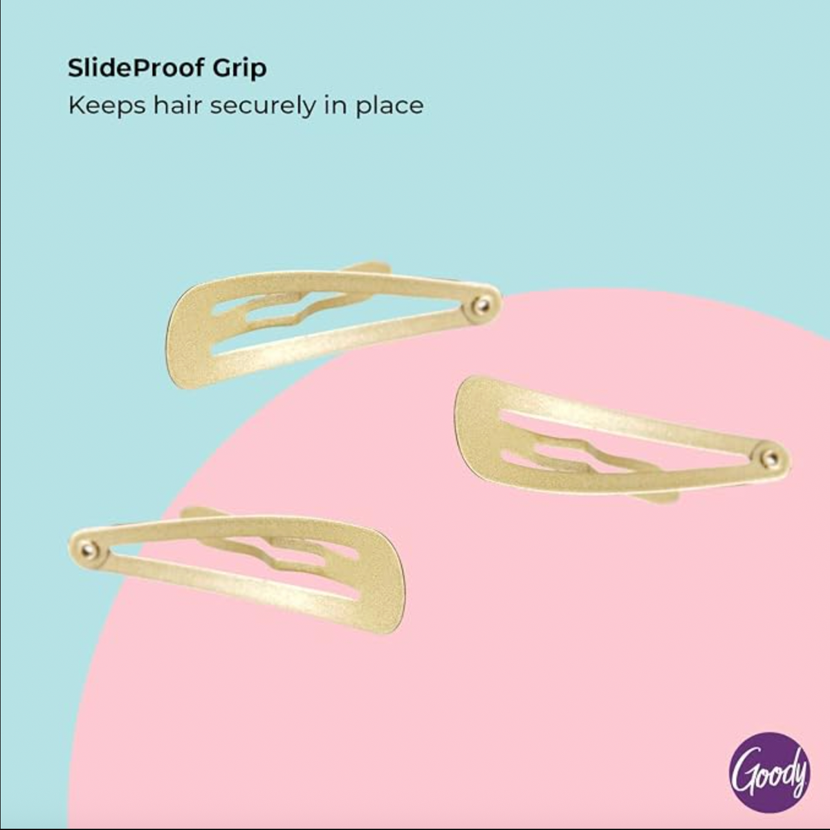 Goody Snap & Go Metal Contour Clips - Blonde