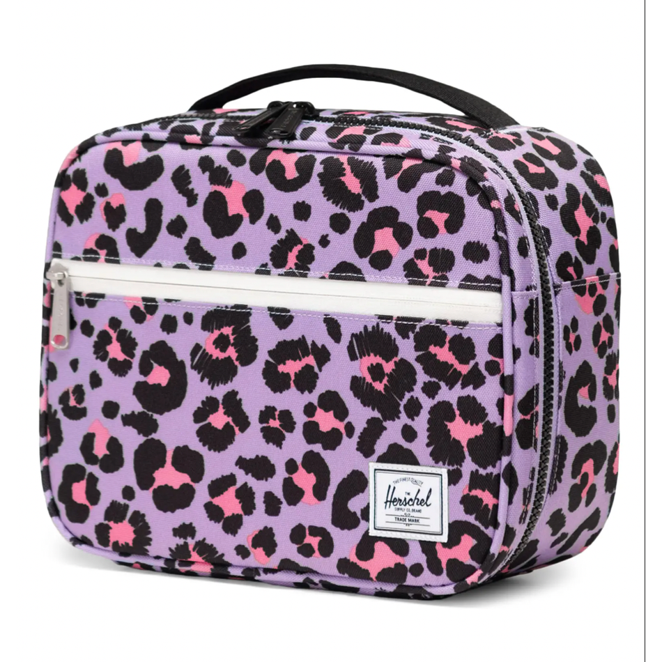 Herschel Pop Quiz Lunch Box | Kids - 5L - SCRIBBLE LEOPARD SACHET PINK