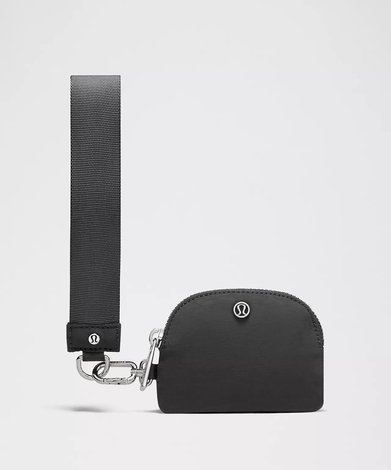 LuluLemon Dual Pouch Wristlet- Dark Silver/Graphite Grey/Silver
