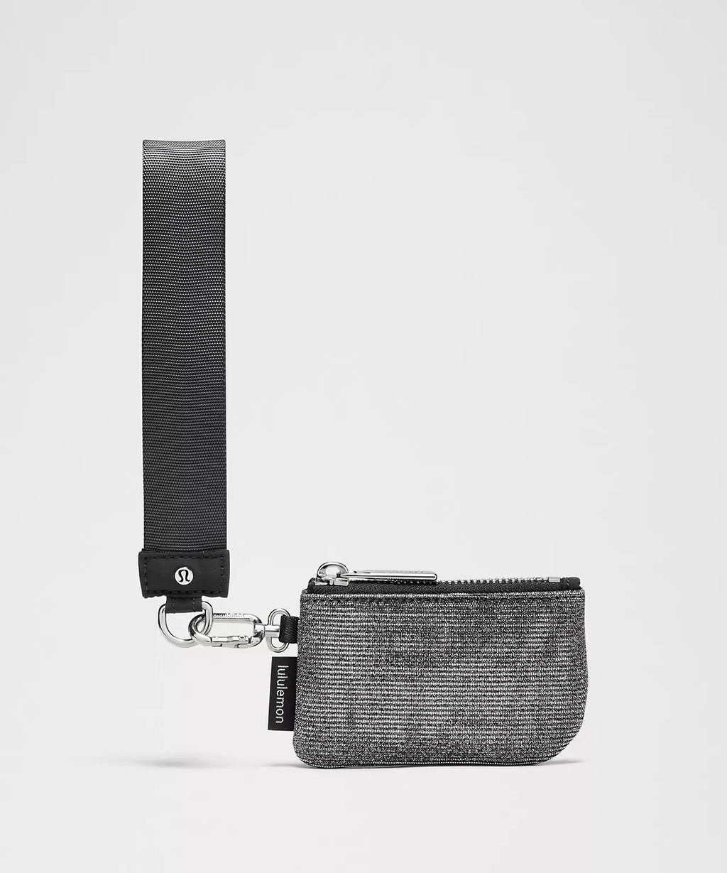 LuluLemon Dual Pouch Wristlet- Dark Silver/Graphite Grey/Silver