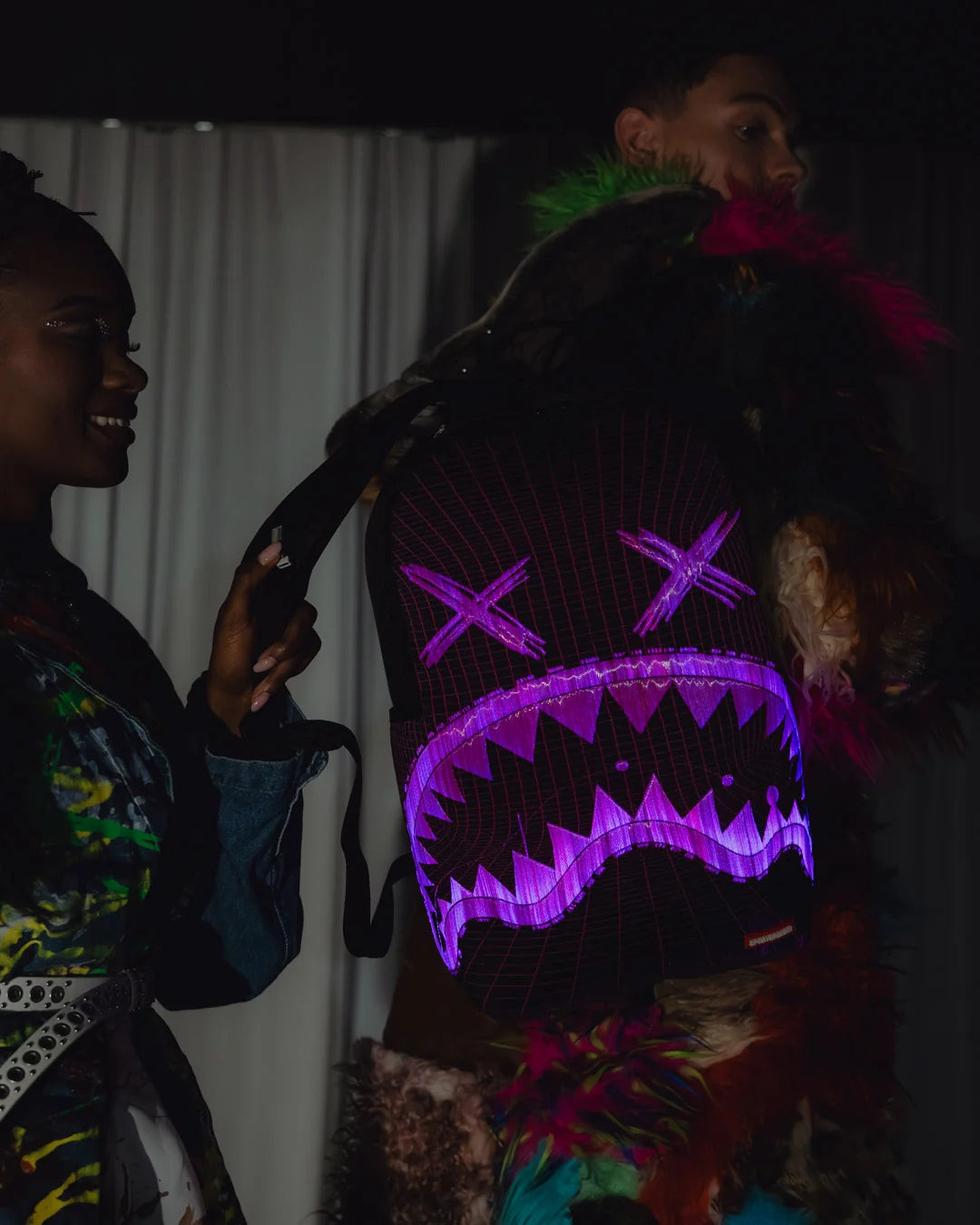 Spray ground Fiber Optics Party Shark Backpack