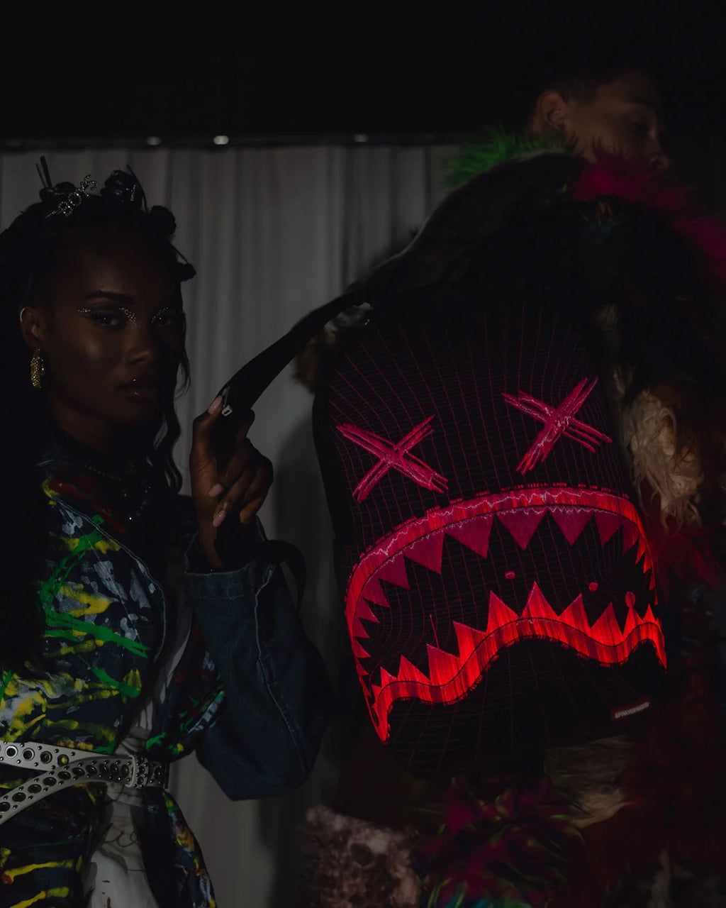 Spray ground Fiber Optics Party Shark Backpack