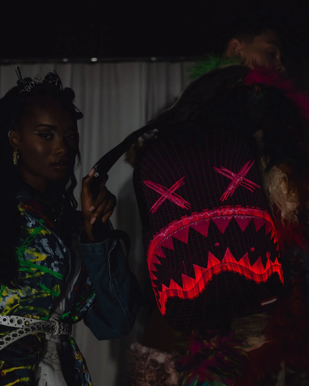 Spray ground Fiber Optics Party Shark Backpack