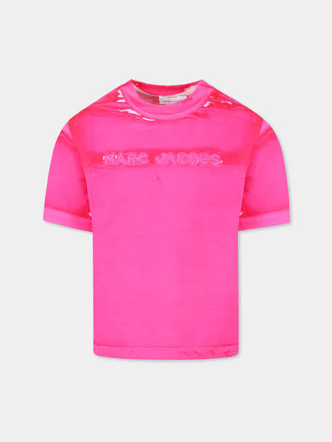Marc Jacobs Kids Printed Cotton tshirt - Pink