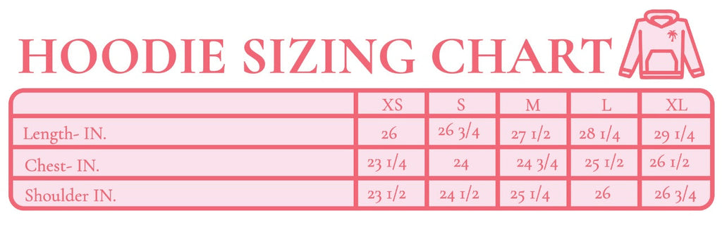 PINK PALM PUFF-"Everything Comes in Waves" Hoodie in Pink