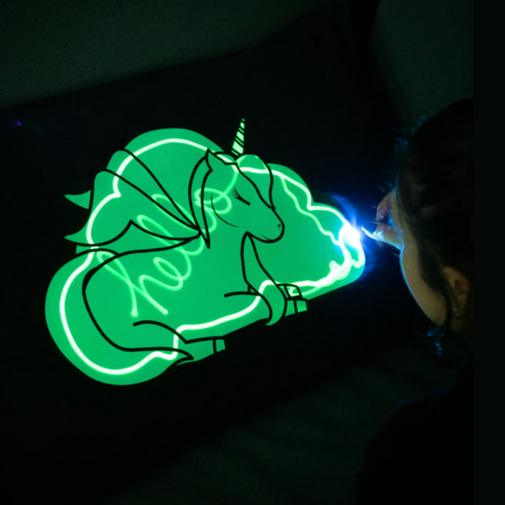 Illuminated Apparel Glow Sketch Pillowcase - Unicorn